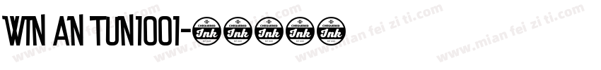 win an tun1001字体转换